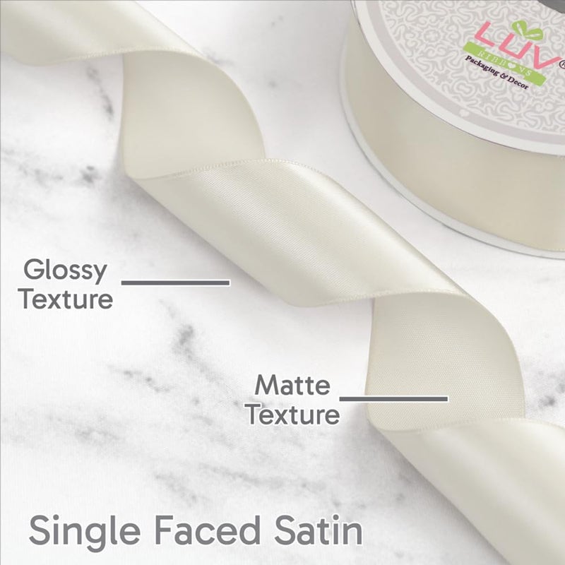 LUV RIBBONS Creative Ideas Satin Single Face 1.5" Inch Ribbon x 50 Yards,for Gift Wrapping Crafts Wedding Decoration Bows Bouquet Floral Arrangement - Image 2